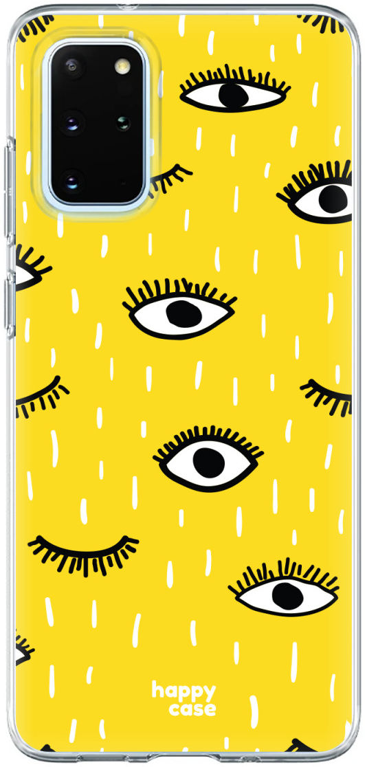 HappyCase Samsung Galaxy S20 Hoesje Flexibel TPU Happy Eyes Print afbeelding 1