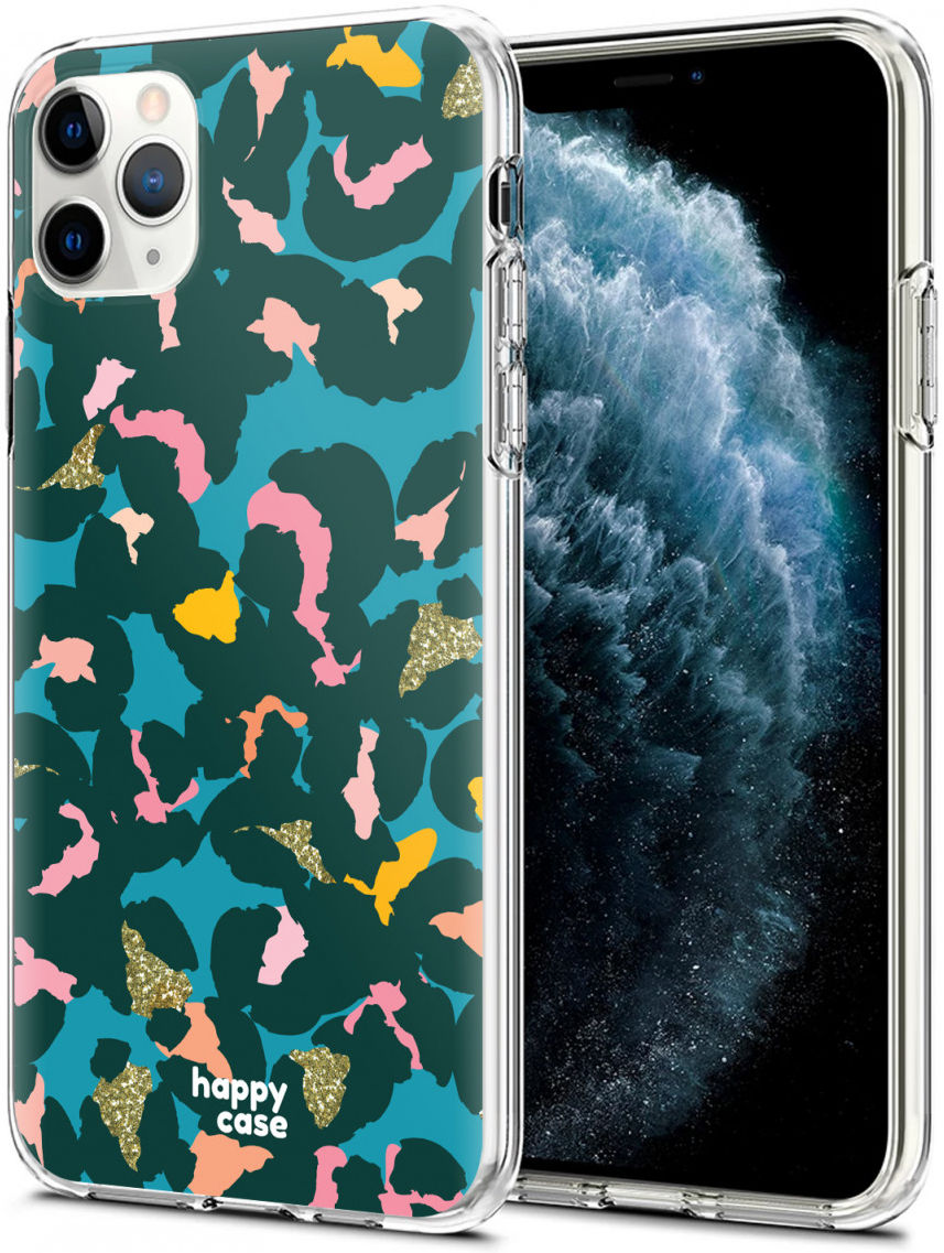 HappyCase iPhone 11 Pro Hoesje Flexibel TPU Summer Leopard Print afbeelding 2