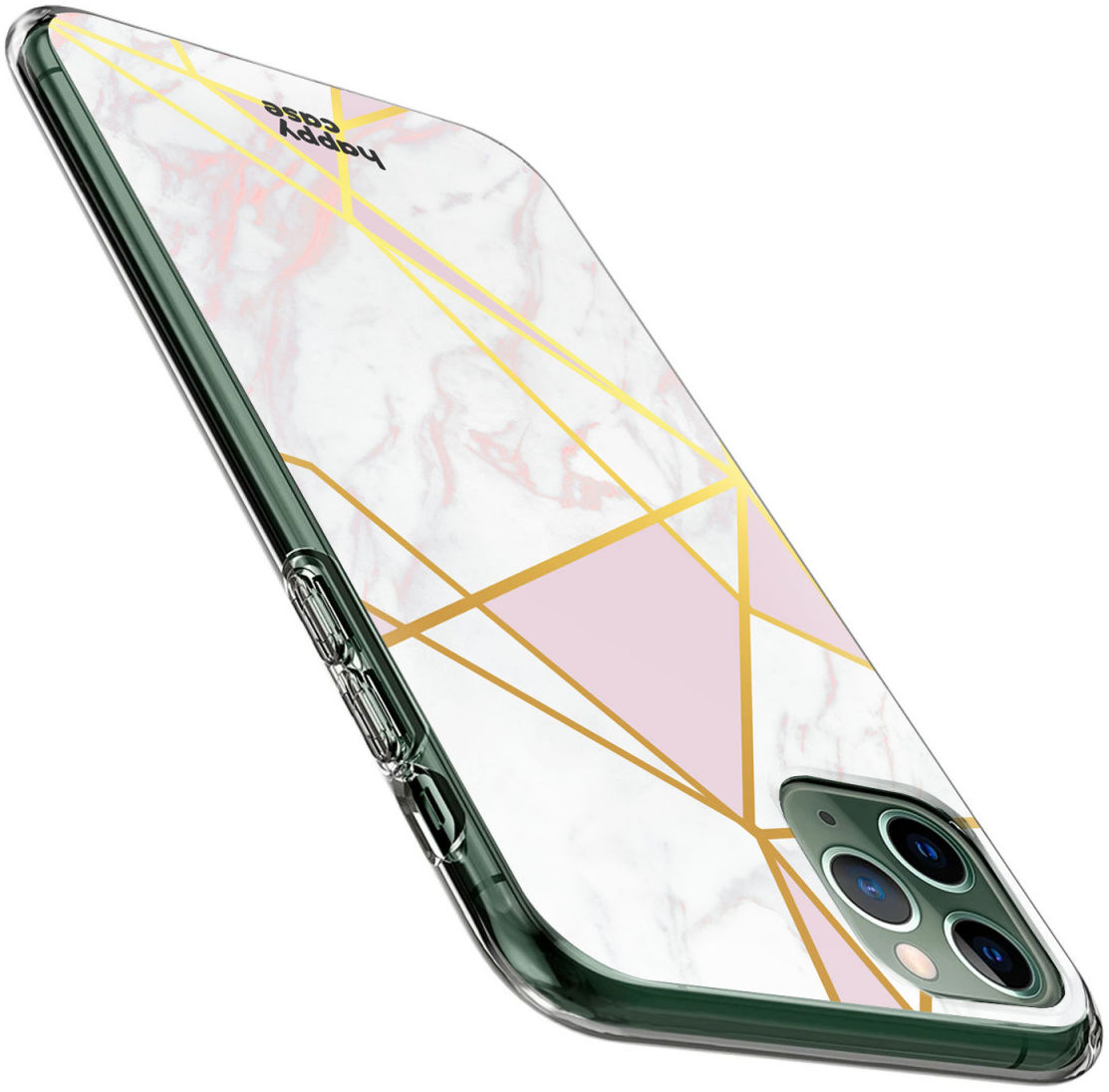 HappyCase iPhone 11 Pro Hoesje Flexibel TPU Roze Marmer Print afbeelding 5