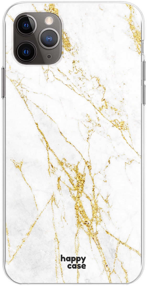 HappyCase iPhone 11 Pro Max Hoesje Flexibel TPU Wit Marmer Print afbeelding 8