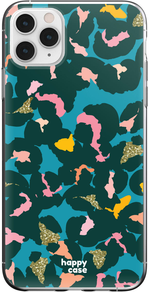 HappyCase iPhone 11 Pro Max Hoesje Flexibel TPU Summer Leopard Print afbeelding 1