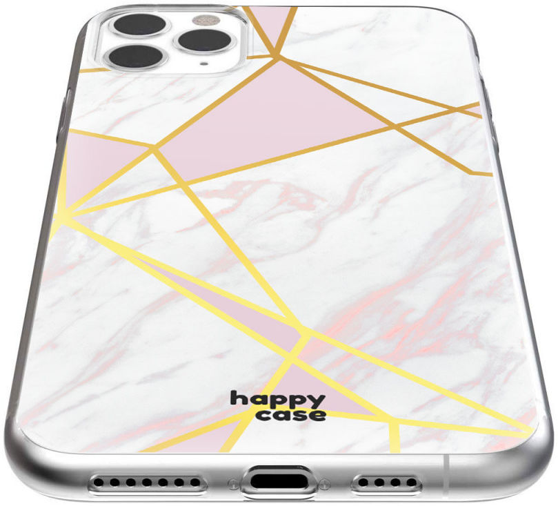 HappyCase iPhone 11 Pro Max Hoesje Flexibel TPU Roze Marmer Print afbeelding 5