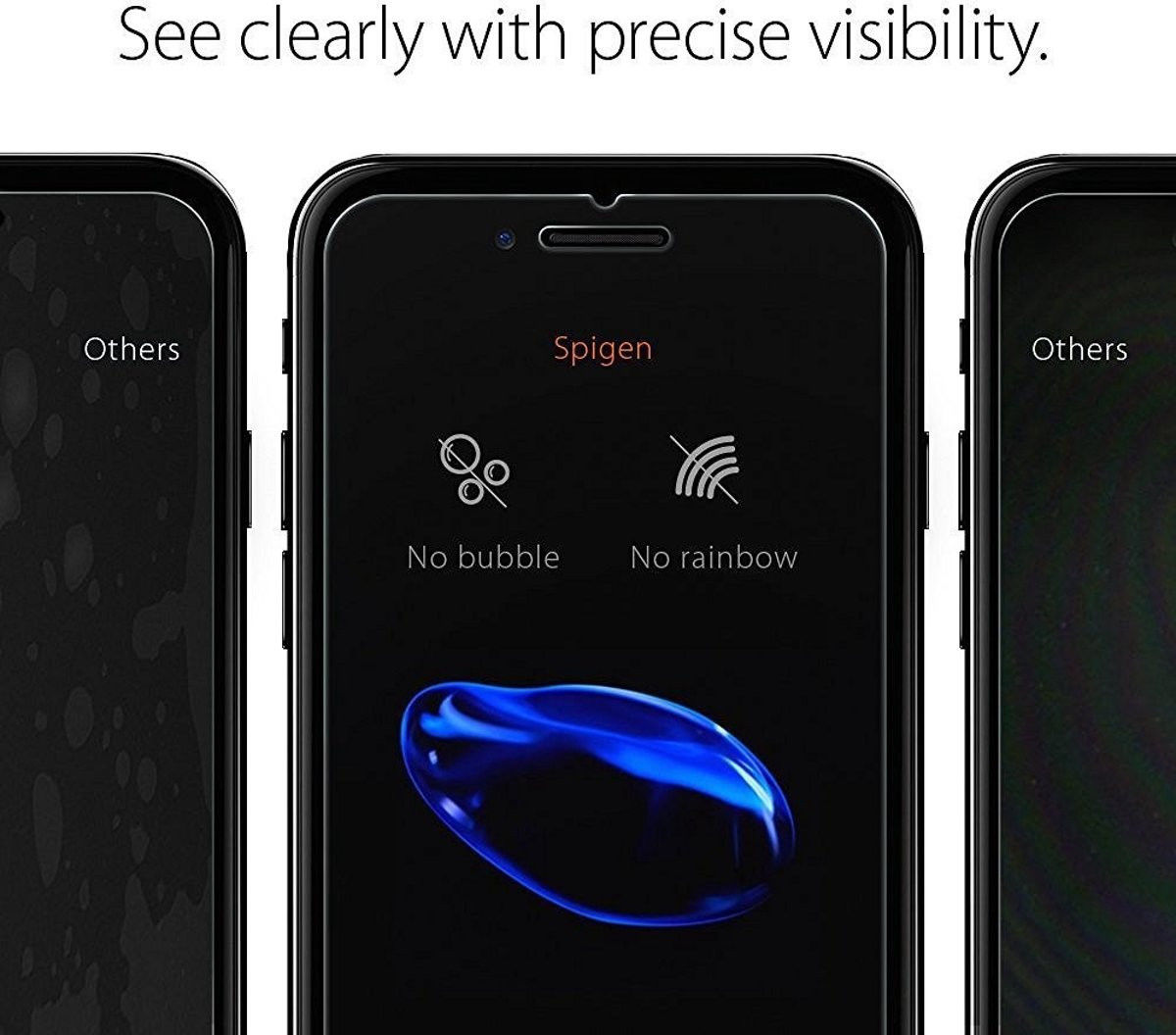 Spigen Glas.tR Slim Tempered Glass Apple iPhone 7 / 8 / SE (2-Pack) afbeelding 3