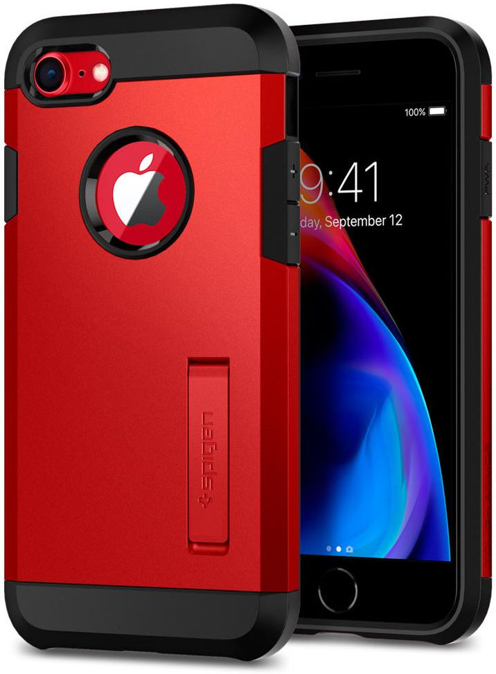 Spigen Tough Armor 2 Case Apple iPhone 7 / 8 Rood afbeelding 1