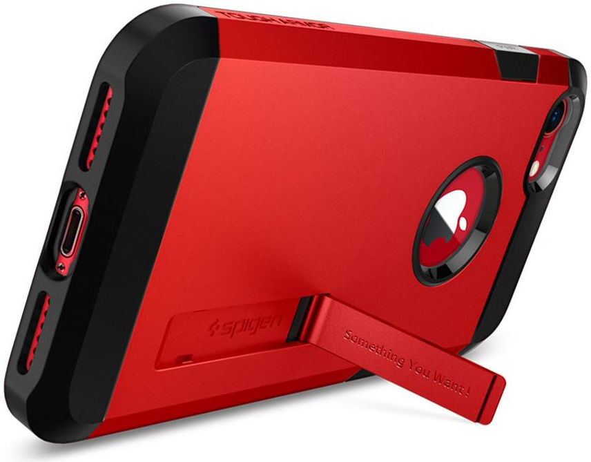 Spigen Tough Armor 2 Case Apple iPhone 7 / 8 Rood afbeelding 2