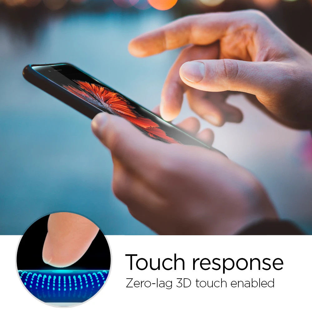 Spigen Ez Fit HD Tempered Glass iPhone 7 / 8 / SE (2-Pack) afbeelding 6