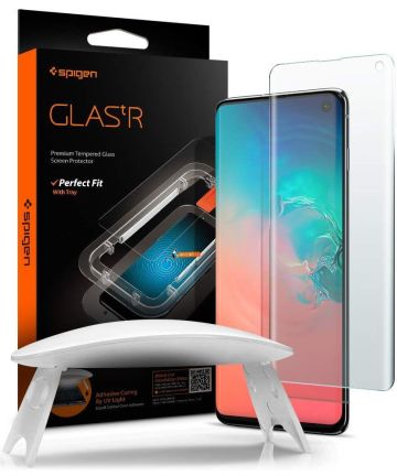 Spigen Glas tR Platinum Samsung Galaxy S10 Tempered Glass Screen Protectors