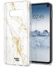 HappyCase Samsung Galaxy S10E Hoesje Flexibel TPU Wit Marmer Print