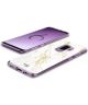 HappyCase Samsung Galaxy S9 Plus Hoesje Flexibel TPU Wit Marmer Print