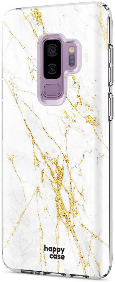HappyCase Samsung Galaxy S9 Plus Hoesje Flexibel TPU Wit Marmer Print afbeelding 8