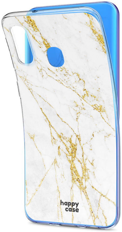HappyCase Samsung Galaxy A40 Hoesje Flexibel TPU Wit Marmer Print afbeelding 7