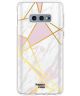 HappyCase Samsung Galaxy S10E Hoesje Flexibel TPU Roze Marmer Print