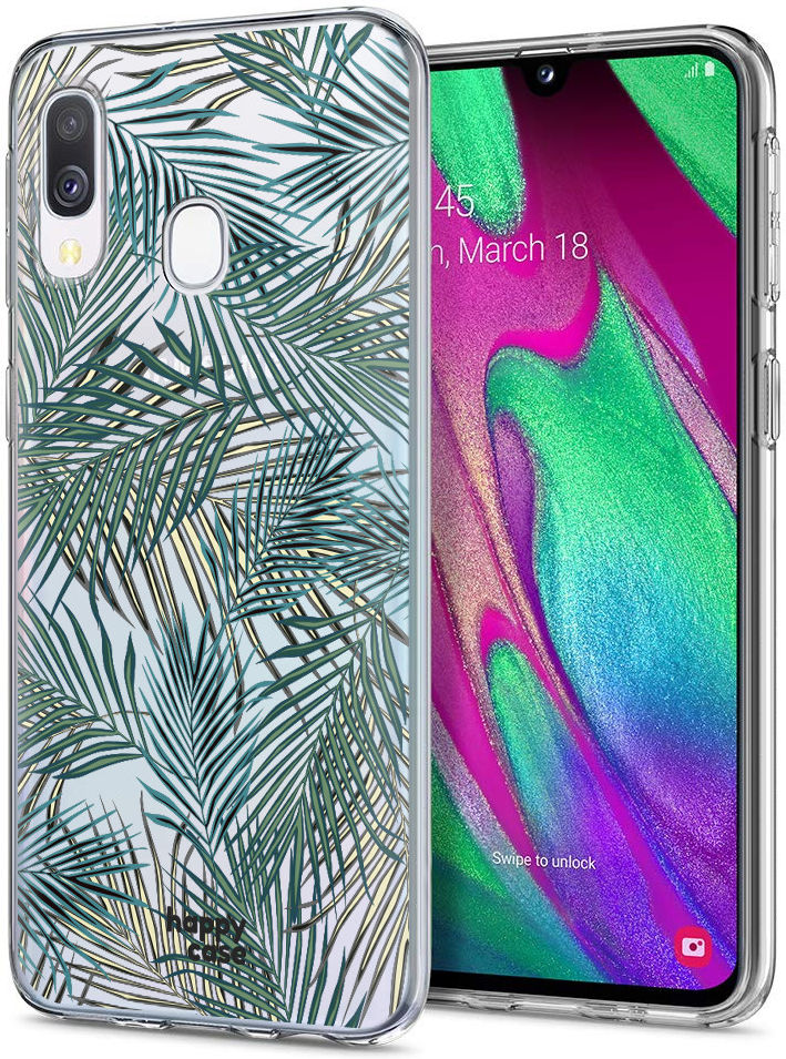 HappyCase Samsung Galaxy A40 Hoesje Flexibel TPU Jungle Print afbeelding 2