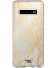 HappyCase Samsung Galaxy S10 Plus Hoesje Flexibel TPU Golden Leaves