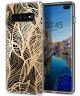 HappyCase Samsung Galaxy S10 Plus Hoesje Flexibel TPU Golden Leaves