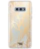 HappyCase Samsung Galaxy S10E Hoesje Flexibel Golden Leaves Print