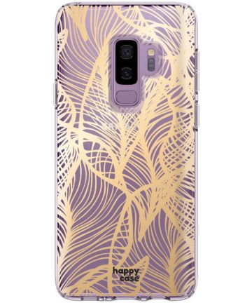 HappyCase Samsung Galaxy S9 Plus Hoesje Flexibel TPU Golden Leaves Hoesjes
