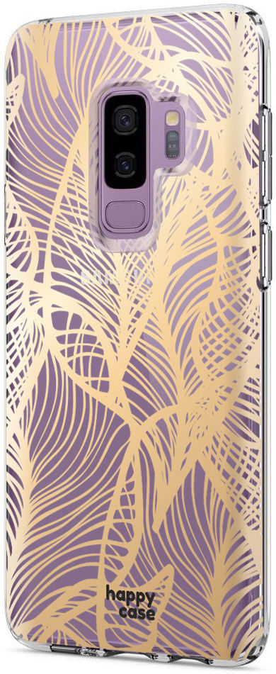HappyCase Samsung Galaxy S9 Plus Hoesje Flexibel TPU Golden Leaves afbeelding 4