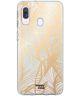 HappyCase Samsung Galaxy A40 Hoesje Flexibel TPU Golden Leaves Print