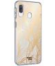 HappyCase Samsung Galaxy A40 Hoesje Flexibel TPU Golden Leaves Print
