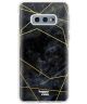 HappyCase Samsung Galaxy S10E Hoesje Flexibel TPU Zwart Marmer Print