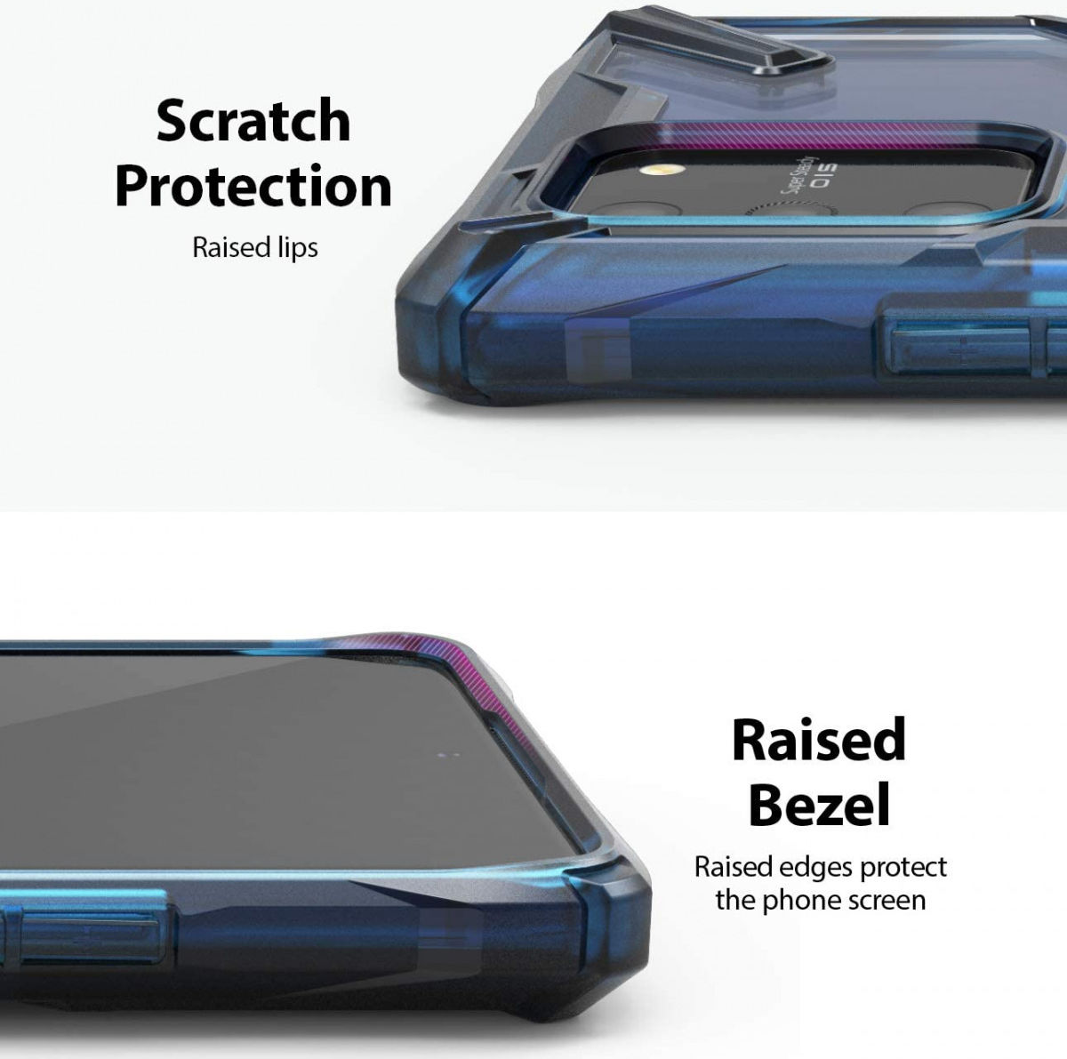 Ringke Fusion X Samsung Galaxy S10 Lite Hoesje Blauw afbeelding 3