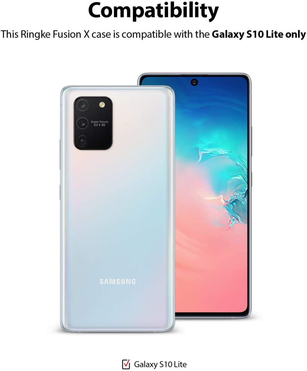 Ringke Fusion X Samsung Galaxy S10 Lite Hoesje Camo Design Zwart afbeelding 7