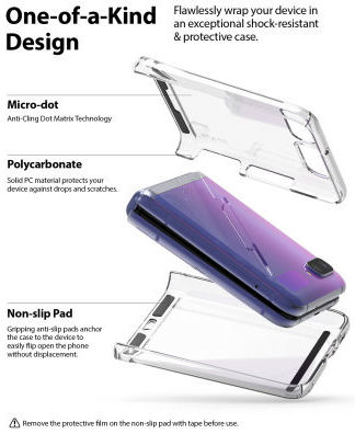 Ringke Slim Samsung Galaxy Z Flip Hoesje Ultra Dun Clear afbeelding 4