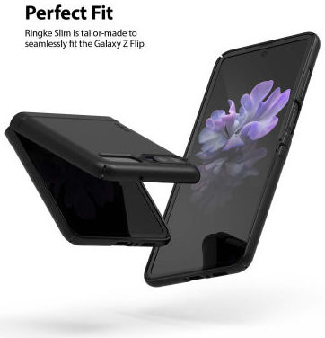 Ringke Slim Samsung Galaxy Z Flip Hoesje Ultra Dun Zwart afbeelding 2