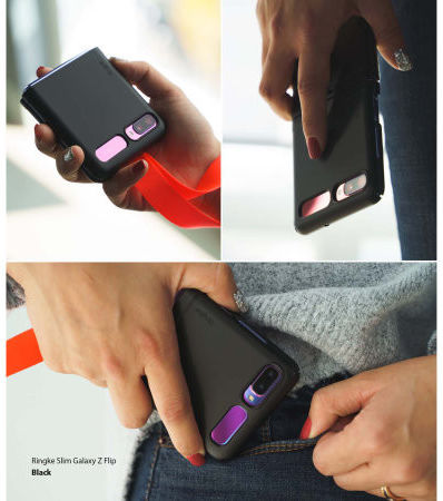 Ringke Slim Samsung Galaxy Z Flip Hoesje Ultra Dun Zwart afbeelding 11