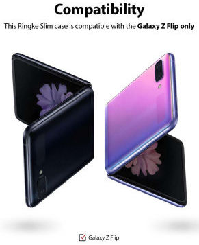 Ringke Slim Samsung Galaxy Z Flip Hoesje Ultra Dun Zwart afbeelding 10