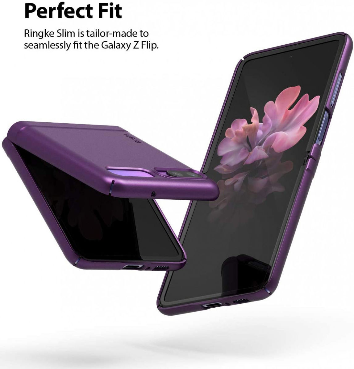 Ringke Slim Samsung Galaxy Z Flip Hoesje Ultra Dun Paars afbeelding 2