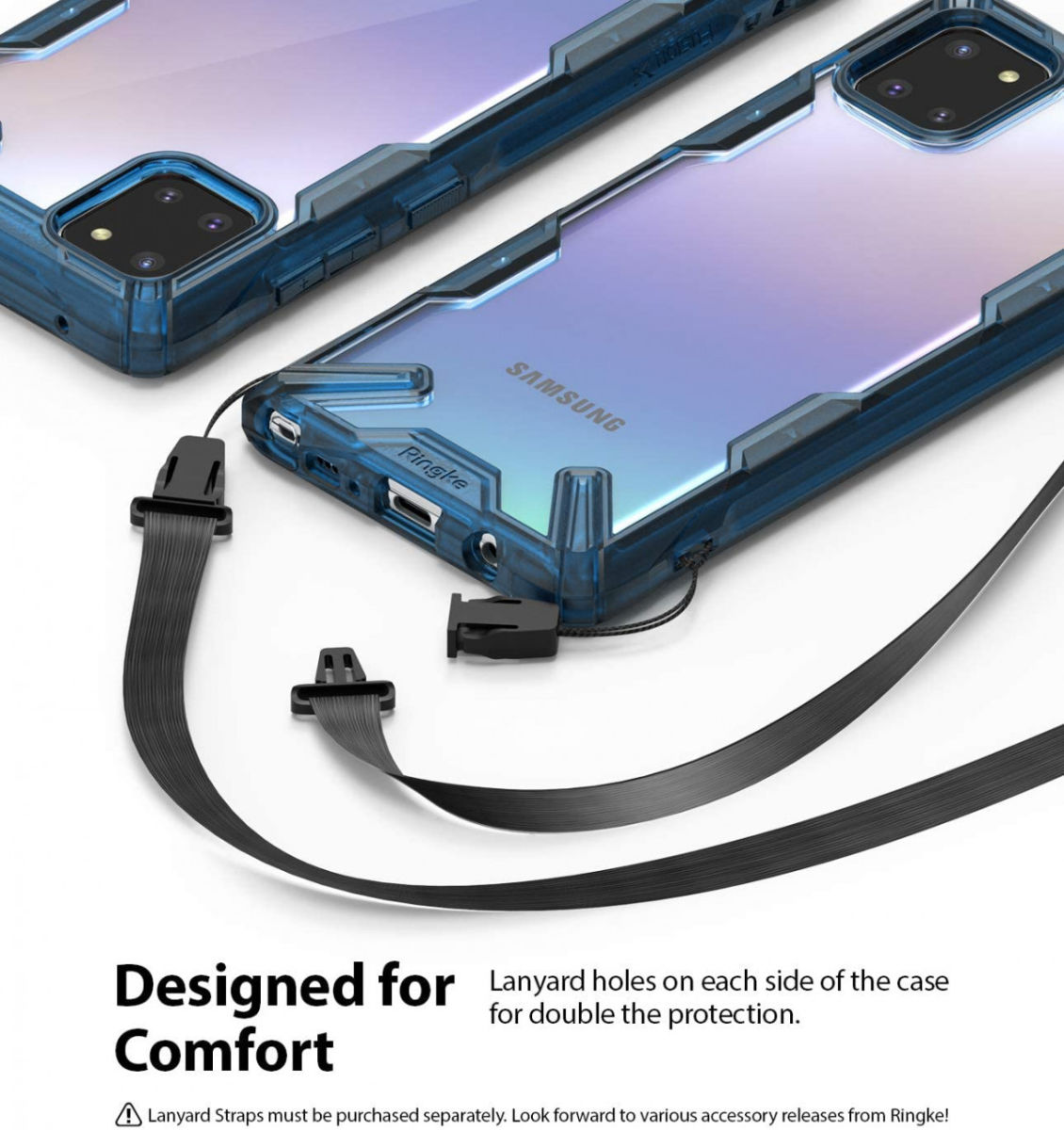 Ringke Fusion X Samsung Galaxy Note 10 Lite Hoesje Blauw afbeelding 3