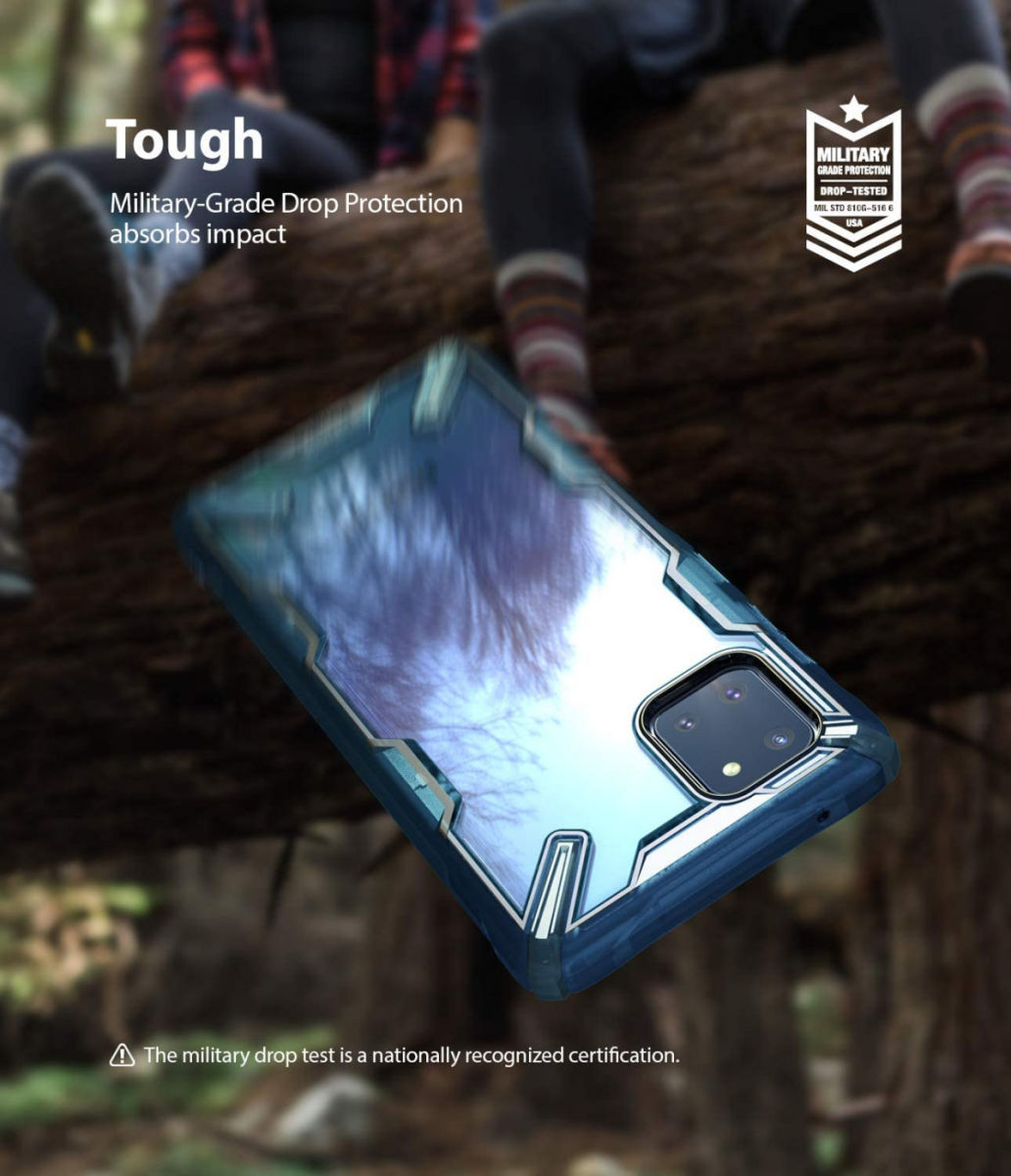 Ringke Fusion X Samsung Galaxy Note 10 Lite Hoesje Blauw afbeelding 4