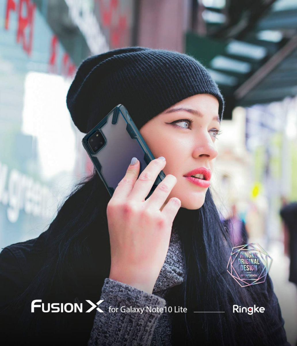 Ringke Fusion X Samsung Galaxy Note 10 Lite Hoesje Blauw afbeelding 7