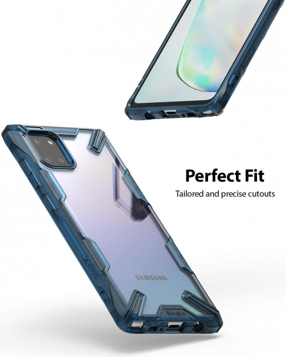 Ringke Fusion X Samsung Galaxy Note 10 Lite Hoesje Blauw afbeelding 8