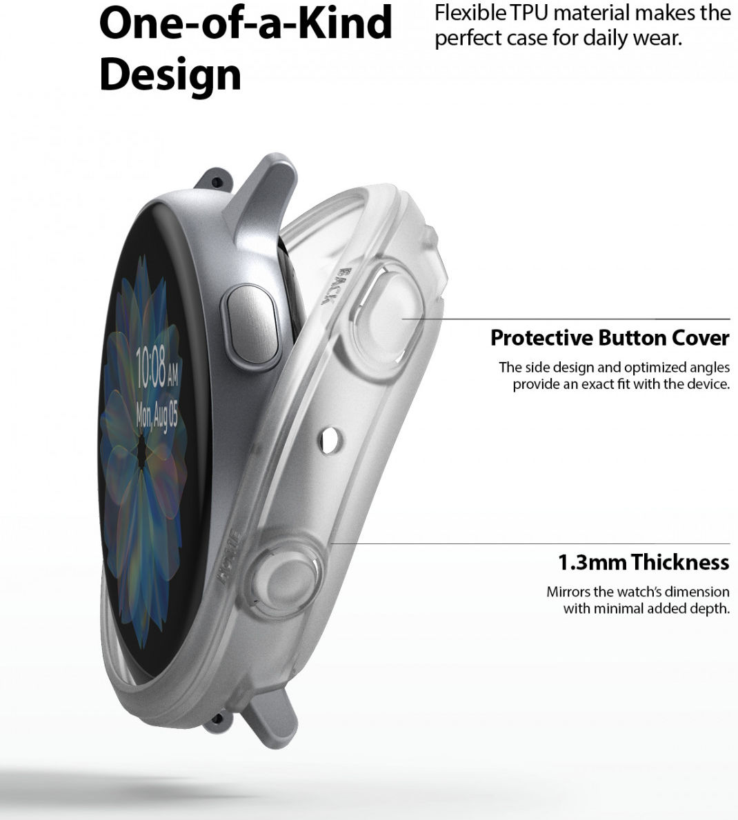 Ringke Air Sports Samsung Galaxy Watch Active 2 44MM Case Transparant afbeelding 4