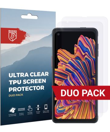 Rosso Samsung Galaxy Xcover Pro Ultra Clear Screen Protector Duo Pack Screen Protectors