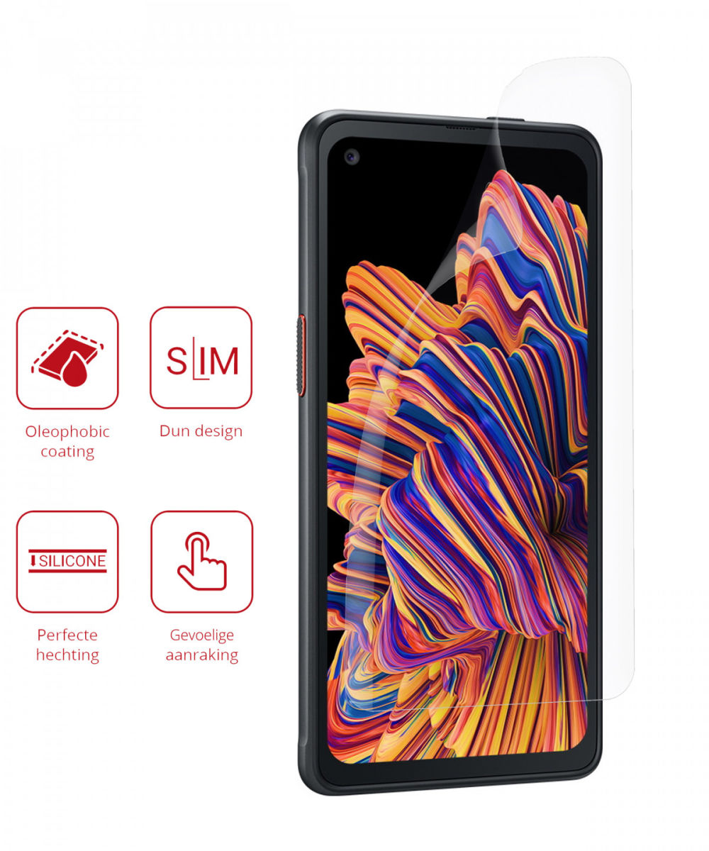 Rosso Samsung Galaxy Xcover Pro Ultra Clear Screen Protector Duo Pack afbeelding 2