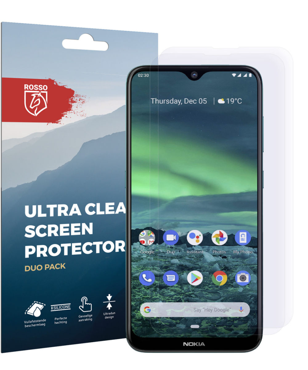 Rosso Nokia 2.3 Ultra Clear Screen Protector Duo Pack afbeelding 6