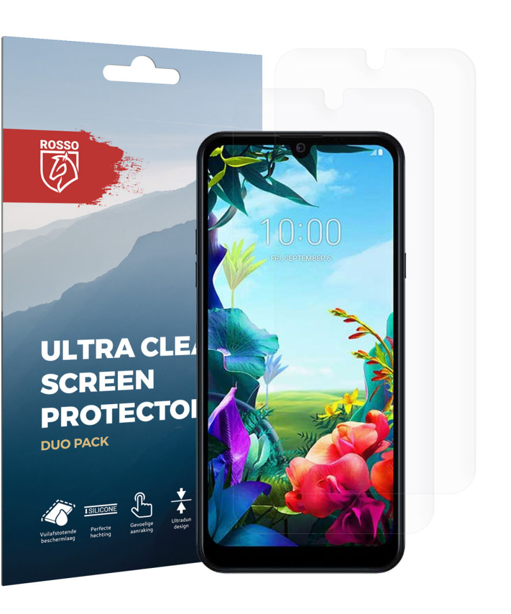Rosso LG K40S Ultra Clear Screen Protector Duo Pack afbeelding 9