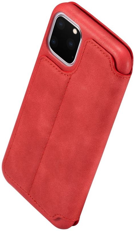 Apple iPhone 11 Pro Hoesje Vintage Portemonnee Bookcase Rood afbeelding 7