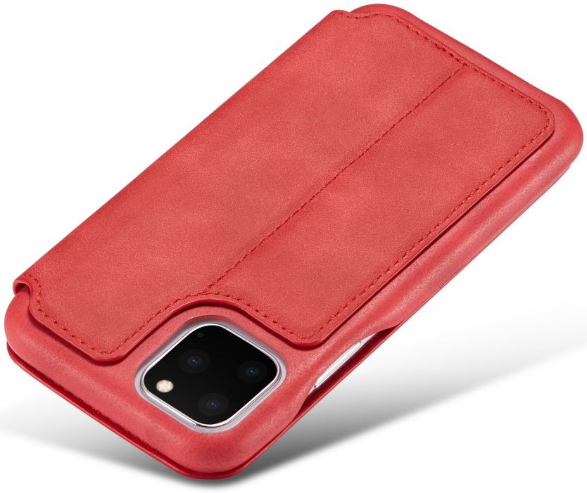 Apple iPhone 11 Pro Hoesje Vintage Portemonnee Bookcase Rood afbeelding 3