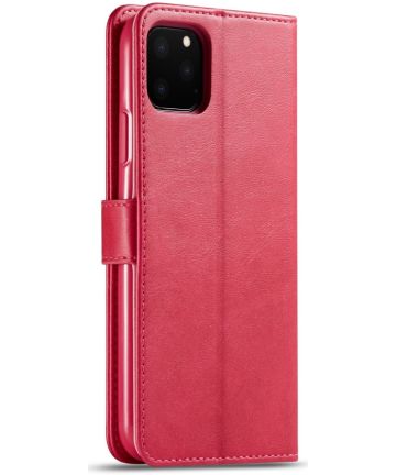 Apple iPhone 11 Pro Max Stand Portemonnee Bookcase Hoesje Rood Hoesjes