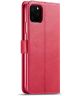 Apple iPhone 11 Pro Max Stand Portemonnee Bookcase Hoesje Rood