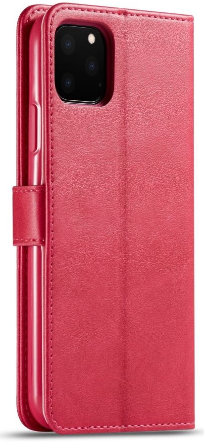 Apple iPhone 11 Pro Max Stand Portemonnee Bookcase Hoesje Rood afbeelding 1