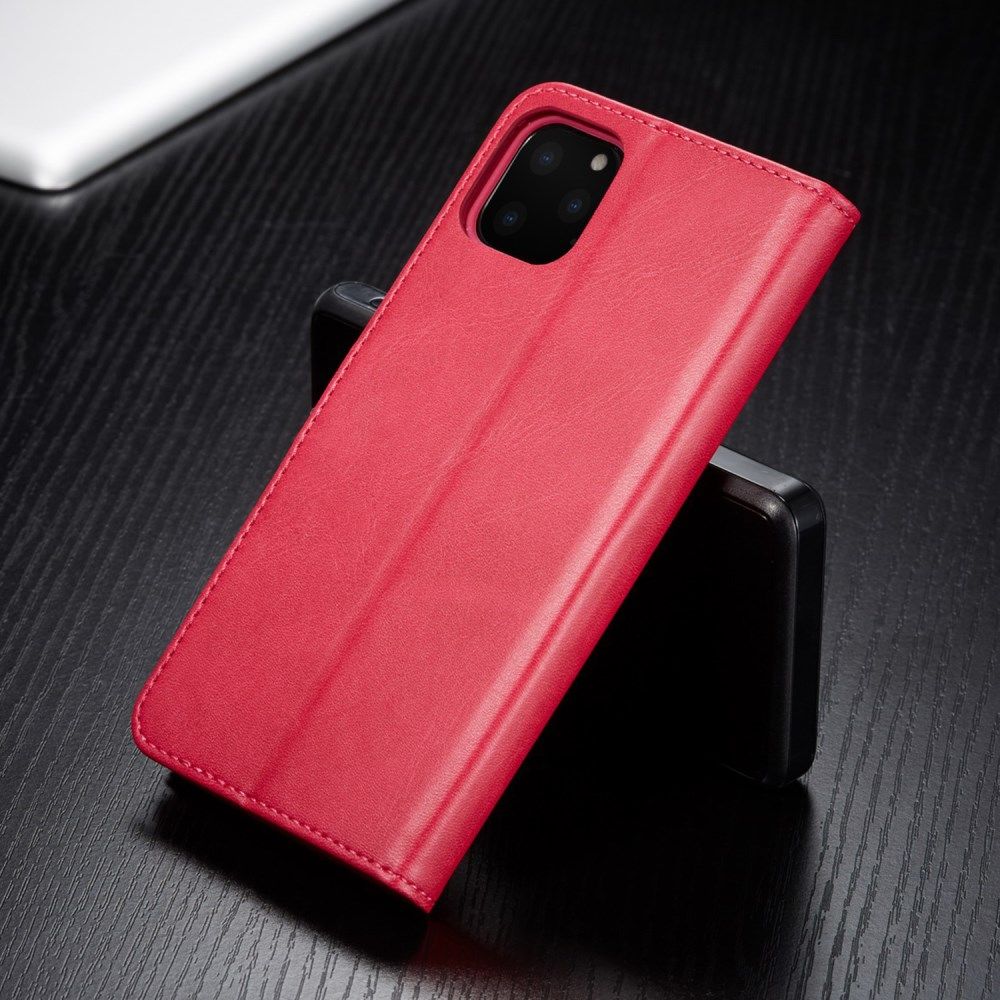 Apple iPhone 11 Pro Max Stand Portemonnee Bookcase Hoesje Rood afbeelding 6