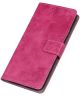Samsung Galaxy S10 5G Vintage Portemonnee Hoesje Roze