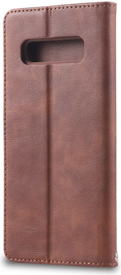 AZNS Retro Samsung Galaxy S10 5G Portemonnee Stand Hoesje Coffee afbeelding 5
