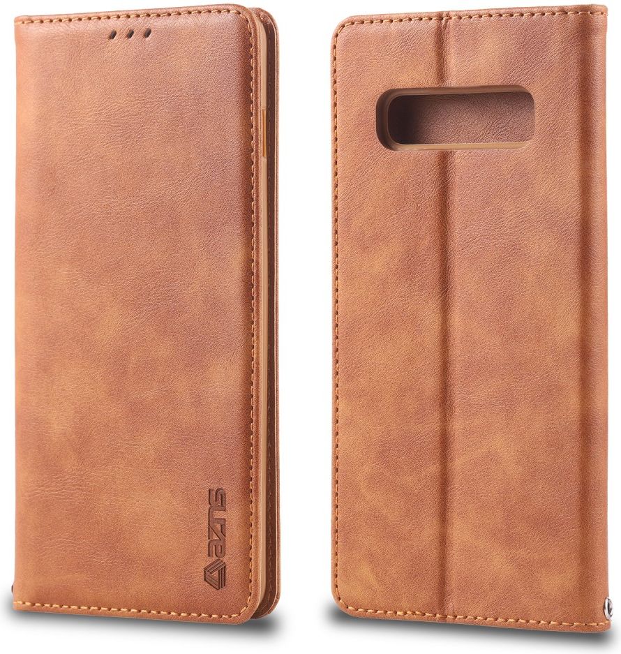AZNS Retro Samsung Galaxy S10 5G Portemonnee Stand Hoesje Bruin afbeelding 4